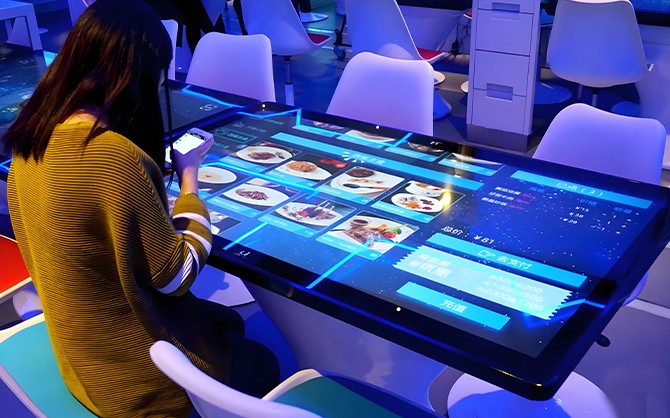 味萊客餐飲智慧食堂包箱現場自助點餐圖片