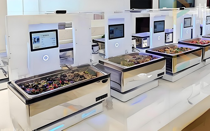 味萊客餐飲智慧餐廳自助餐圖片