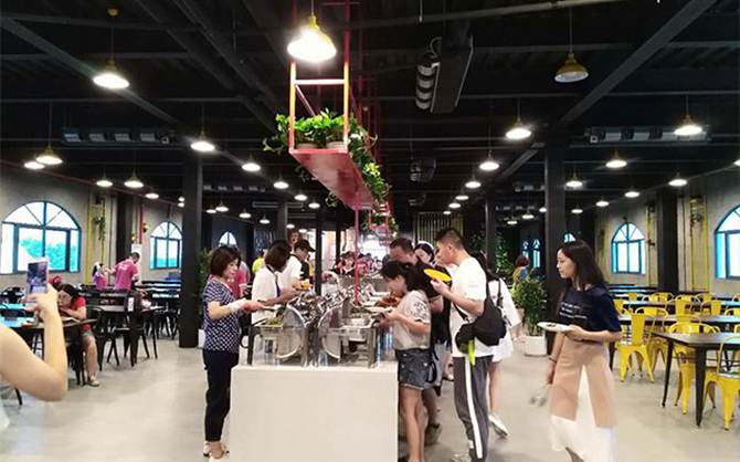 臨泉自助餐食堂就餐圖片