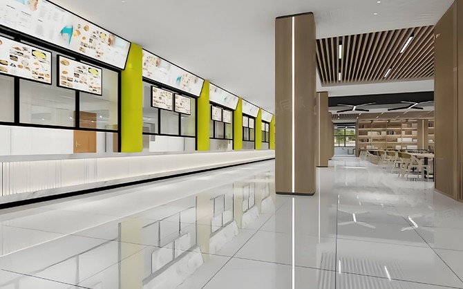 食堂承包環境圖片