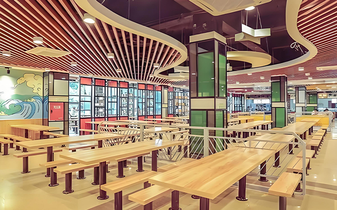 city}食堂承包工廠醫院食堂環境圖片