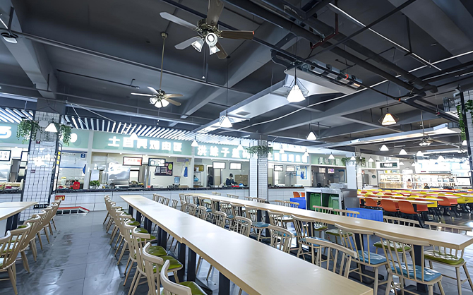 學校食堂環境圖片-味萊客餐飲