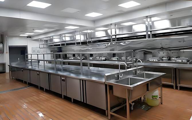 企業學校單位醫院內部廚房環境圖片